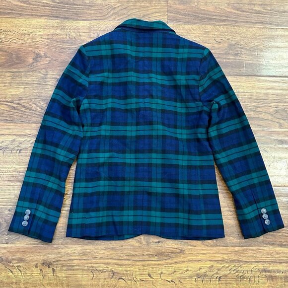 Janie and Jack plaid blackwatch two button blazer 12 - Picture 2 of 4